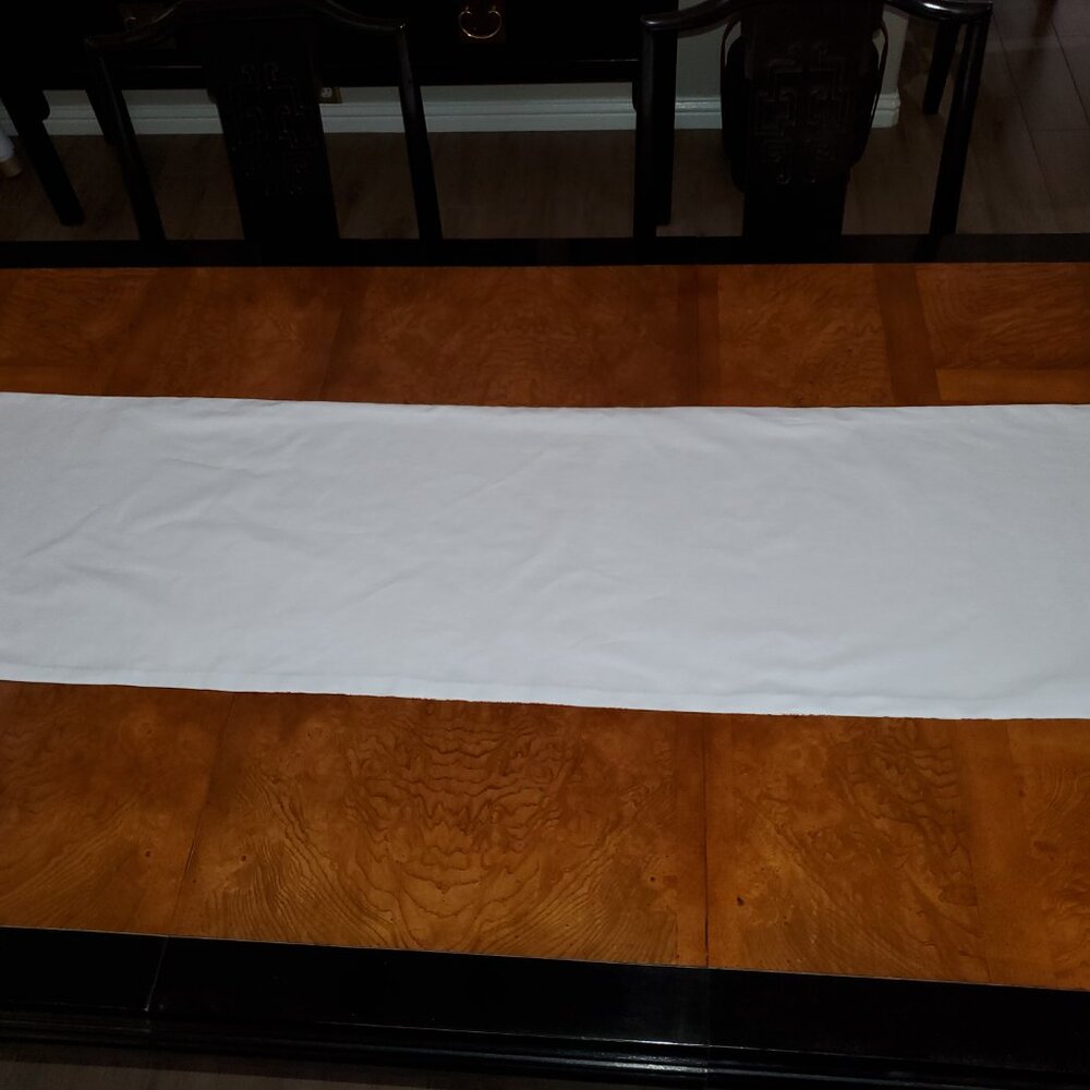 Table Runner, Waverly Country Life Red/Cream Toile, Lined, 54 x 16, Handcrafted - Picture 12 of 14